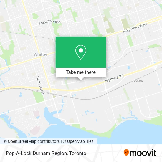 Pop-A-Lock Durham Region map