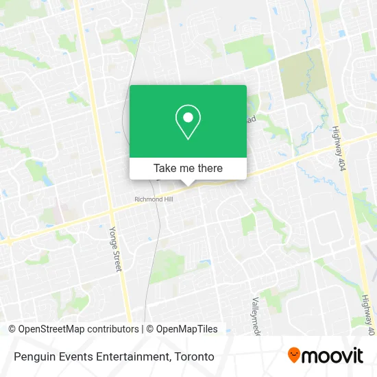 Penguin Events Entertainment map