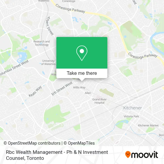Rbc Wealth Management - Ph & N Investment Counsel map