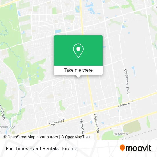 Fun Times Event Rentals map