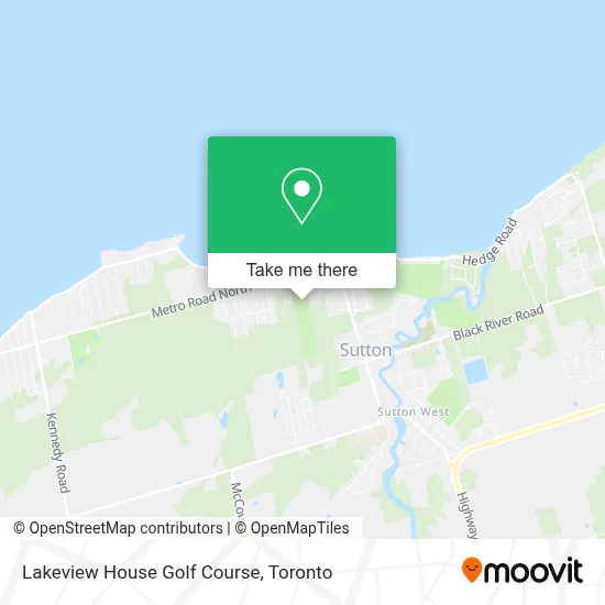 Lakeview House Golf Course map