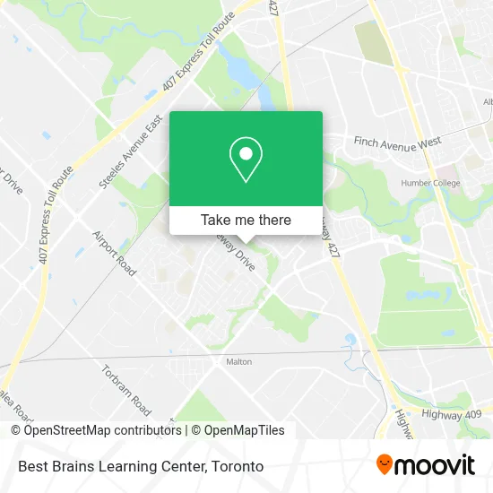 Best Brains Learning Center map