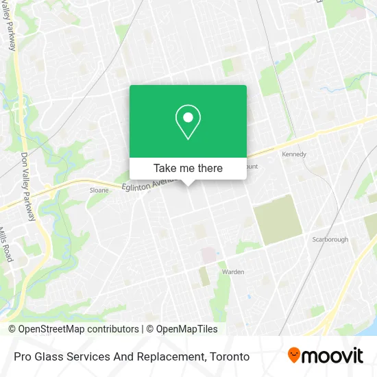 Pro Glass Services And Replacement map