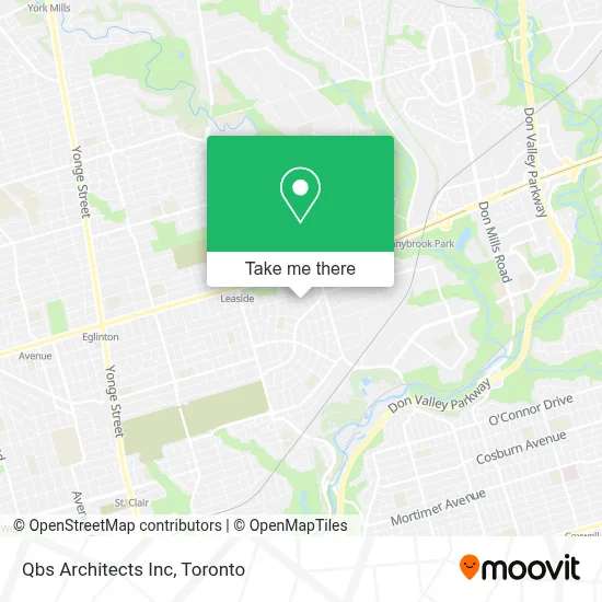 Qbs Architects Inc map