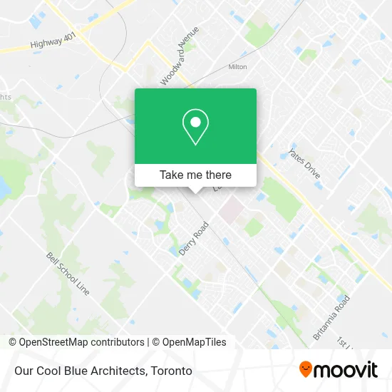 Our Cool Blue Architects map