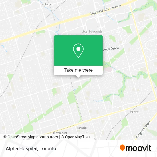 Alpha Hospital map