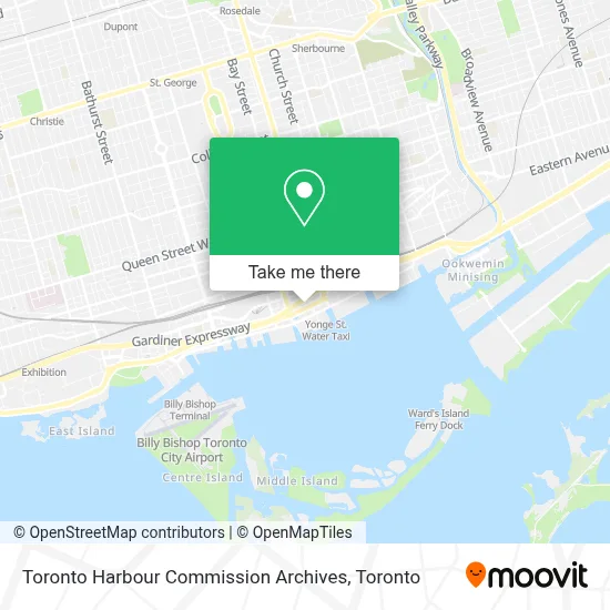 Toronto Harbour Commission Archives map