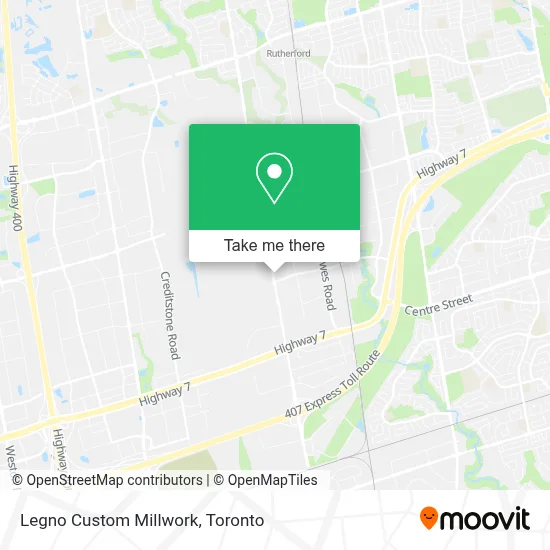 Legno Custom Millwork map