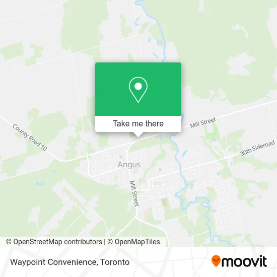 Waypoint Convenience map