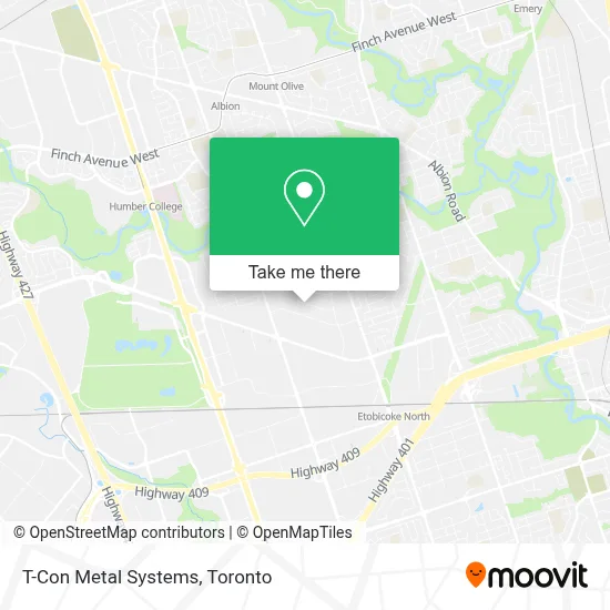 T-Con Metal Systems map