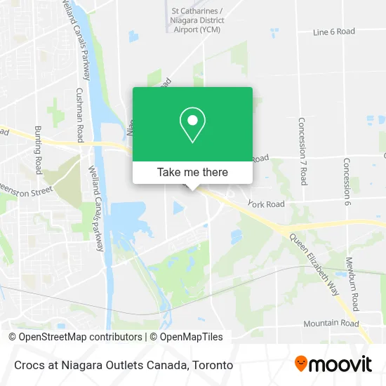 Crocs at Niagara Outlets Canada map