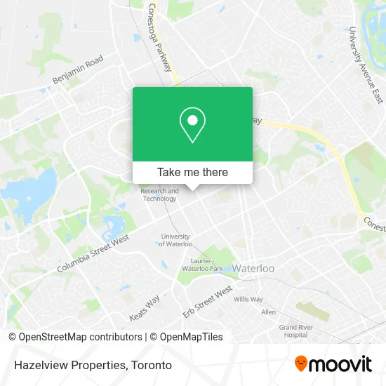 Hazelview Properties map