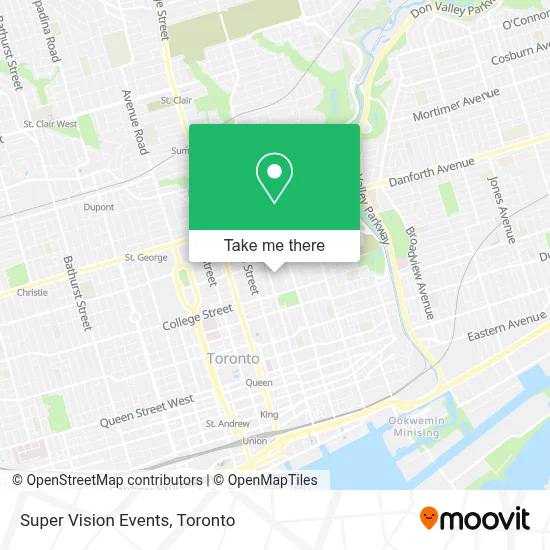 Super Vision Events map