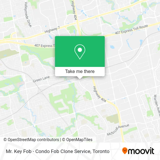 Mr. Key Fob - Condo Fob Clone Service map