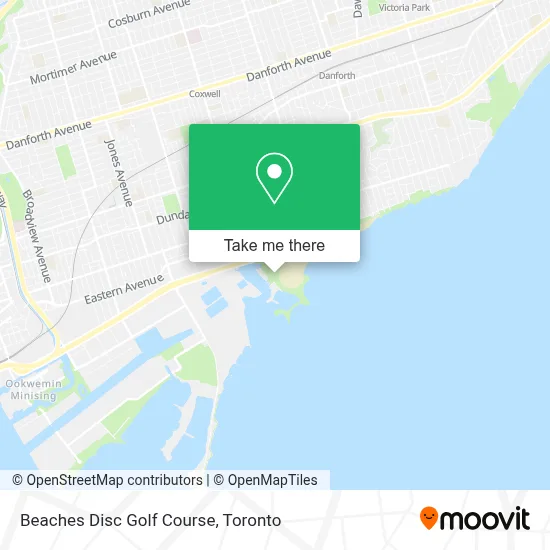 Beaches Disc Golf Course map