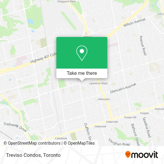 Treviso Condos map