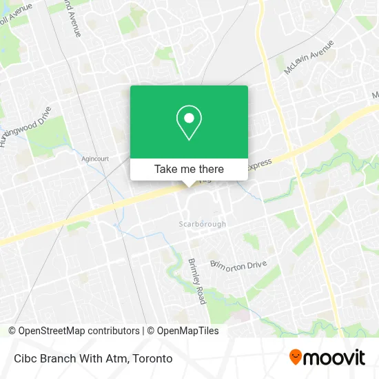 Cibc Branch With Atm map