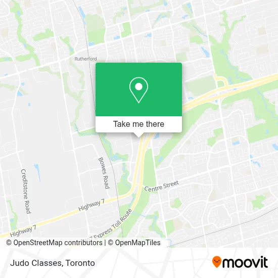 Judo Classes map