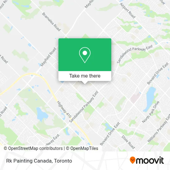 Rk Painting Canada map