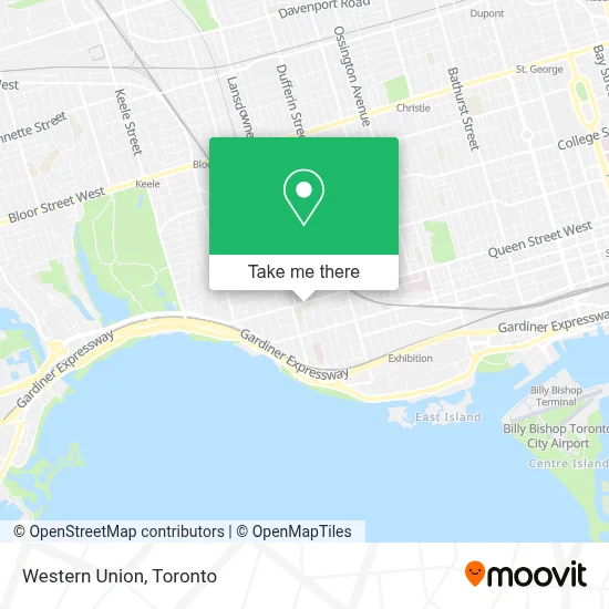 Western Union map