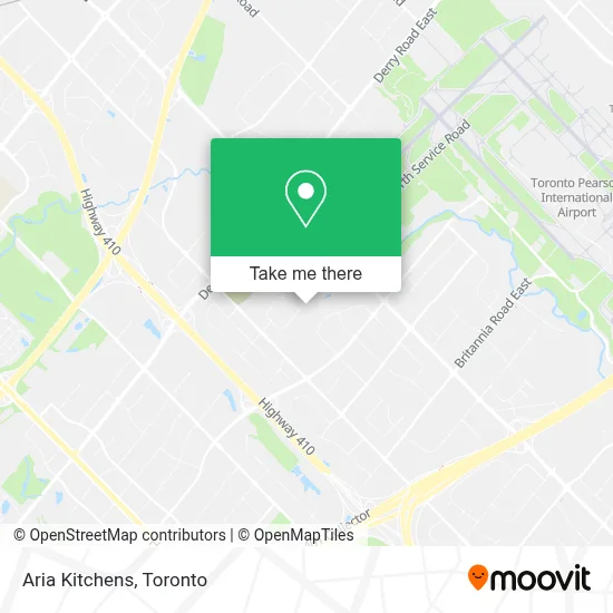 Aria Kitchens map