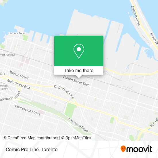 Comic Pro Line map