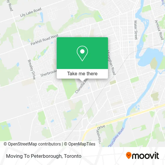 Moving To Peterborough map