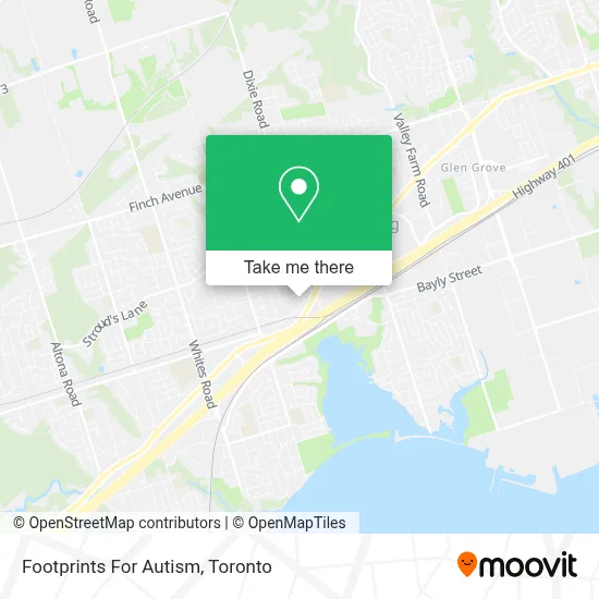 Footprints For Autism map