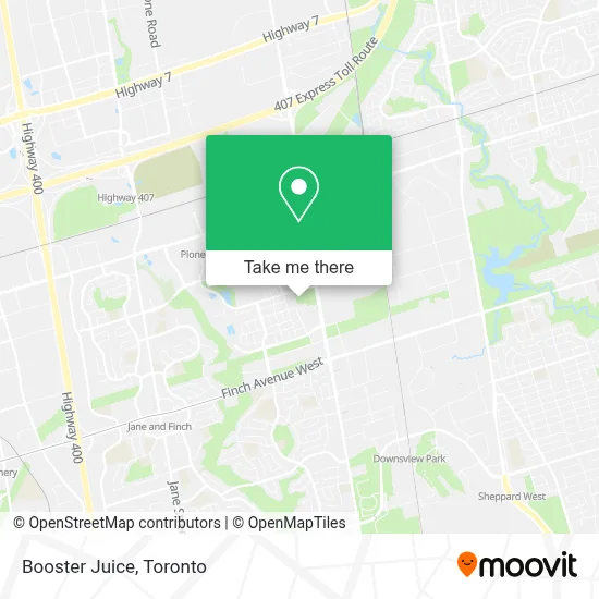 Booster Juice map