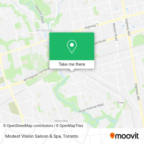 Modest Vision Saloon & Spa map