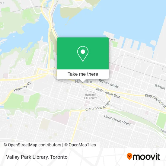 Valley Park Library map