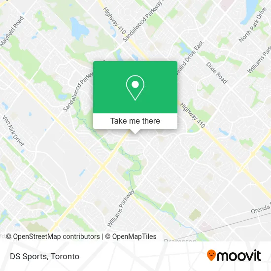 DS Sports map