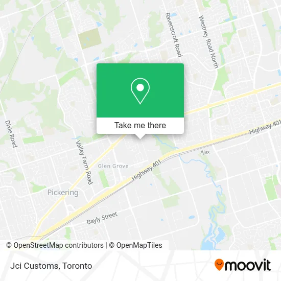 Jci Customs map