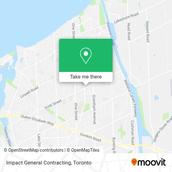 Impact General Contracting map