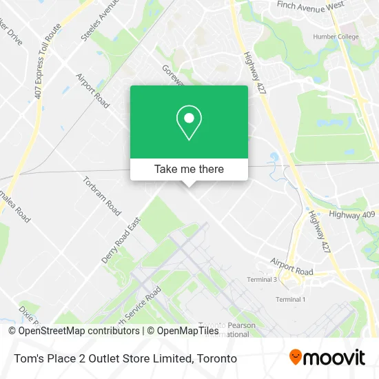 Tom's Place 2 Outlet Store Limited map