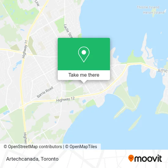 Artechcanada map