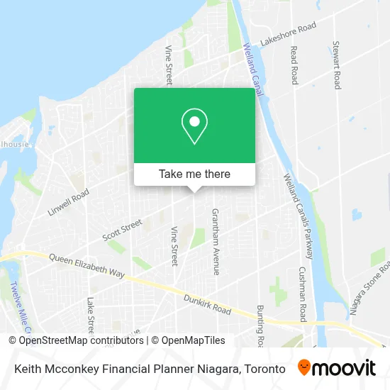 Keith Mcconkey Financial Planner Niagara map