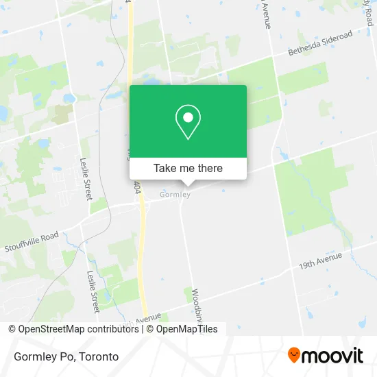 Gormley Po map