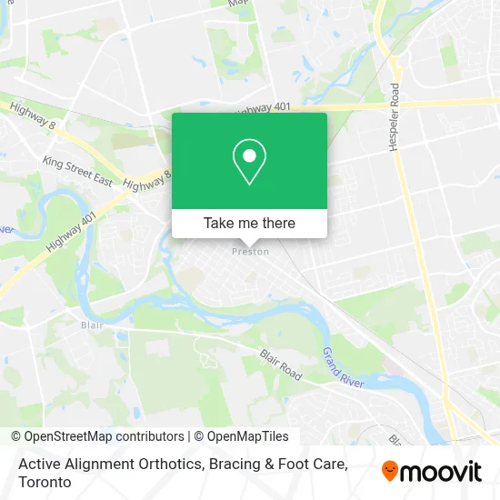 Active Alignment Orthotics, Bracing & Foot Care map