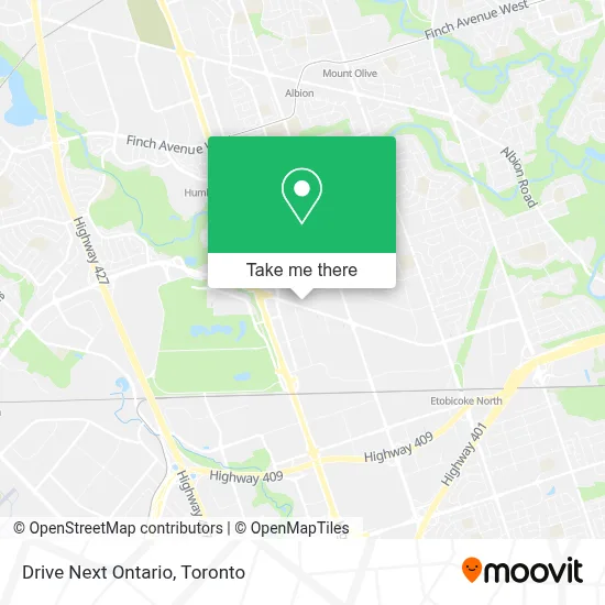 Drive Next Ontario map