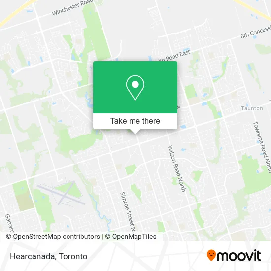 Hearcanada map