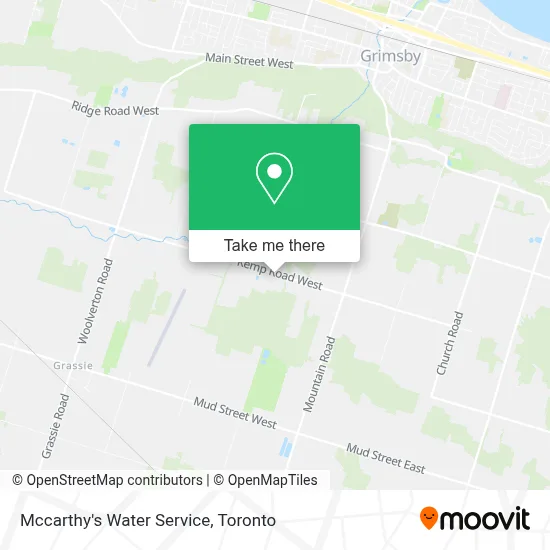 Mccarthy's Water Service map
