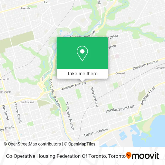 Co-Operative Housing Federation Of Toronto map