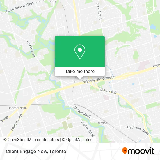 Client Engage Now map