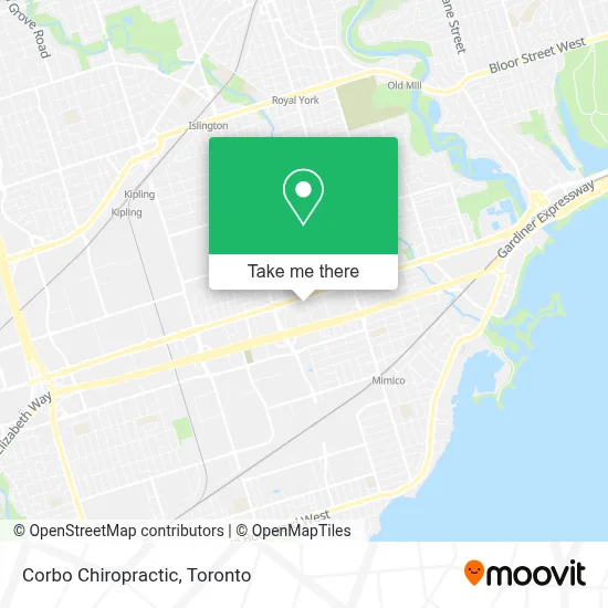Corbo Chiropractic map