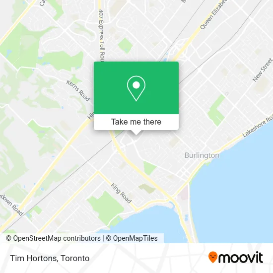 Tim Hortons map