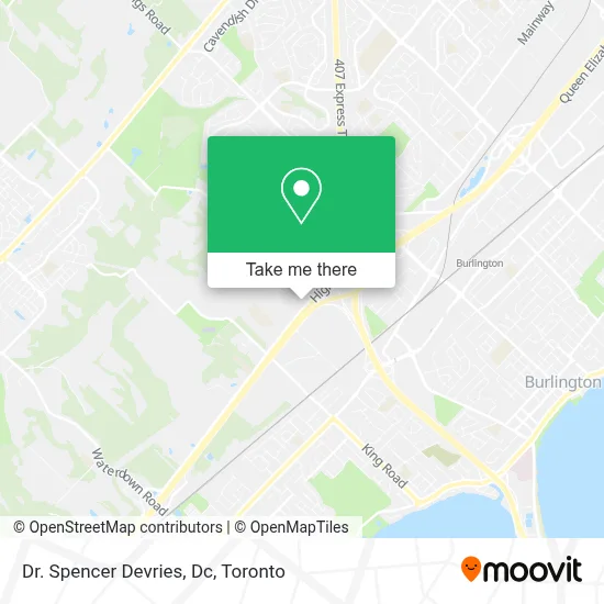 Dr. Spencer Devries, Dc map