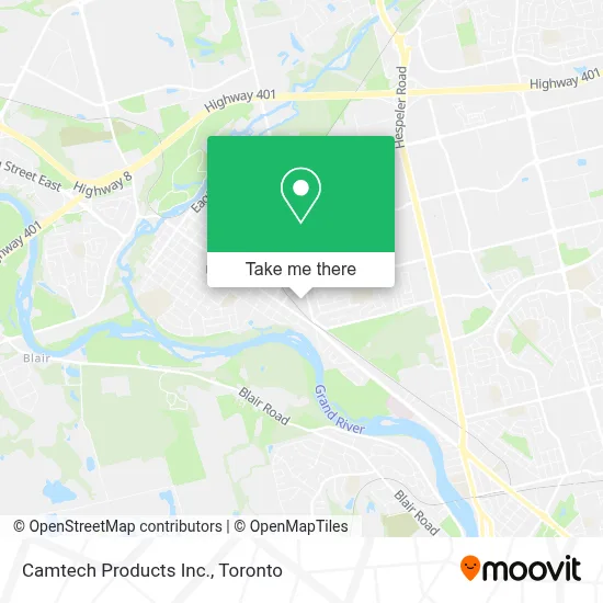 Camtech Products Inc. map