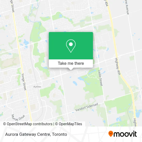 Aurora Gateway Centre map
