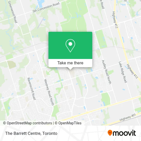 The Barrett Centre map